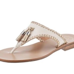 Jack Rogers Tassel Sandals, Size 9.5 W (can fit as small as a size 8)